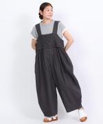 ハンドスモッキングコットンポプリン　サロペット